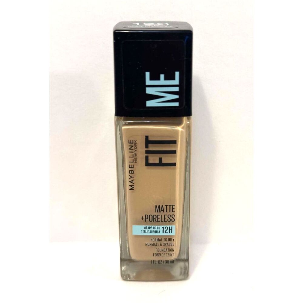 Maybelline Fit Me! Matte + Poreless Foundation 120 Classic Ivory New Sealed